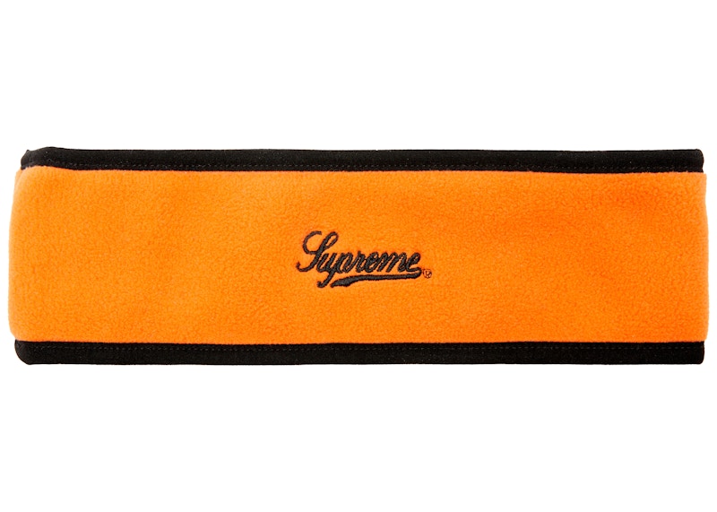 Supreme Polartec Logo Headband Orange