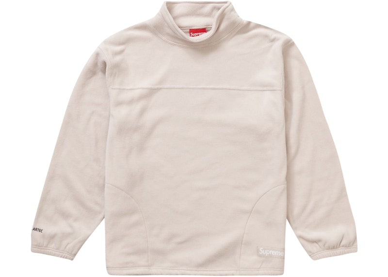 Supreme Polartec Mock Neck Pullover Stone