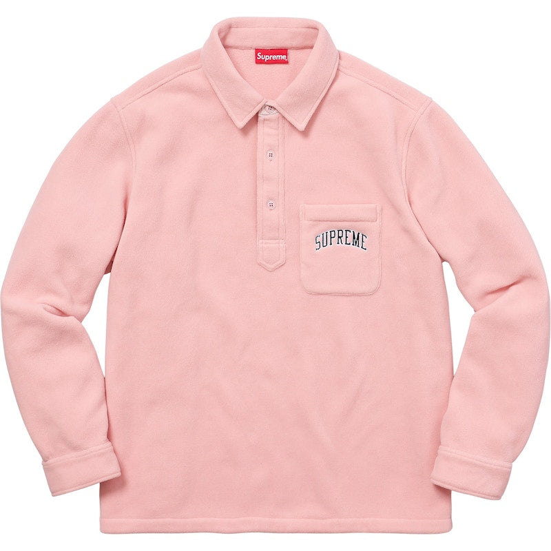 Supreme Polartec Pullover Shirt Pink