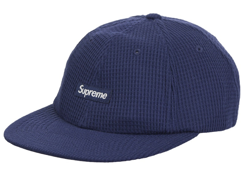 Supreme Polartec Waffle Small Box 6-Panel Navy
