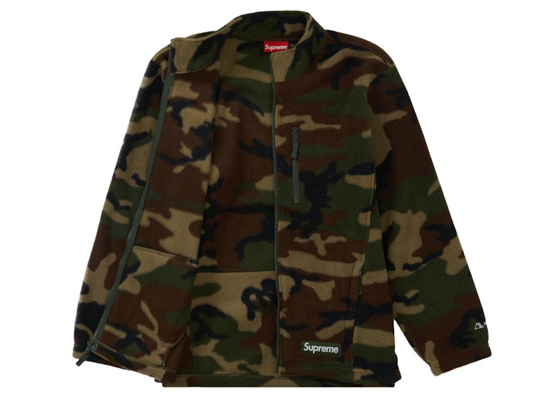 Supreme Polartec Zip Jacket Woodland Camo