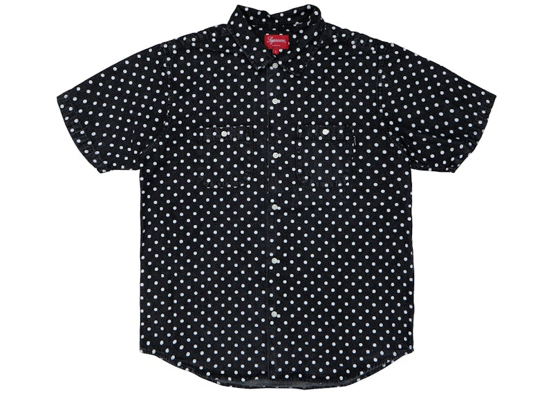 Supreme Polka Dot Denim Shirt Black