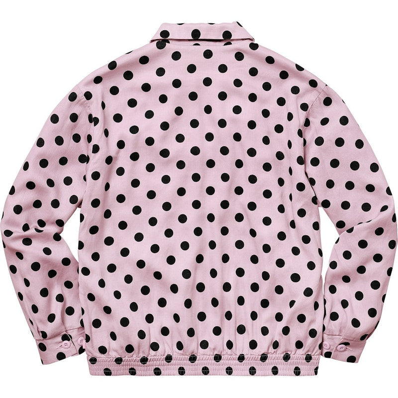 Supreme Polka Dots Rayon Work Jacket Light Pink
