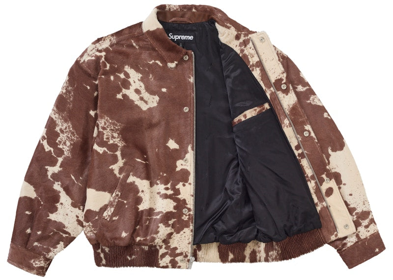 Supreme Ponyhair Varsity Jacket Cow