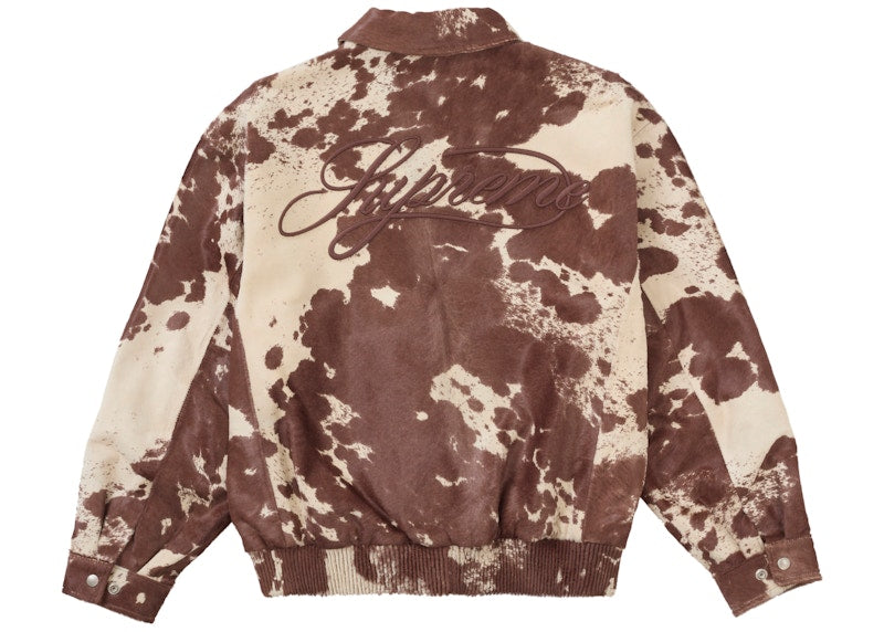 Supreme Ponyhair Varsity Jacket Cow