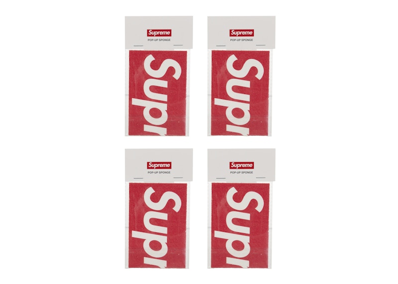 Supreme Pop-Up Sponge (Set of 4) Red