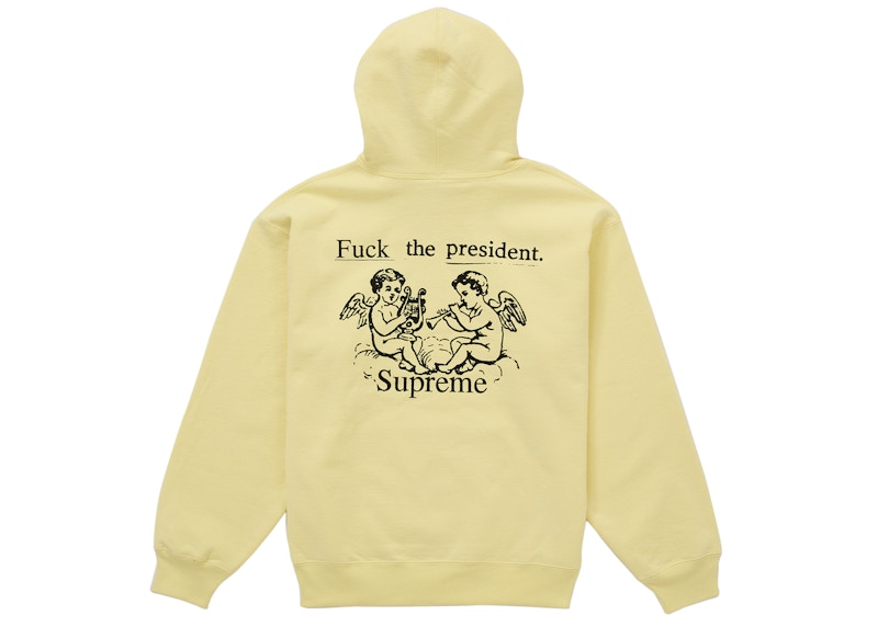 Supreme President Hooded Sweatshirt Yellow