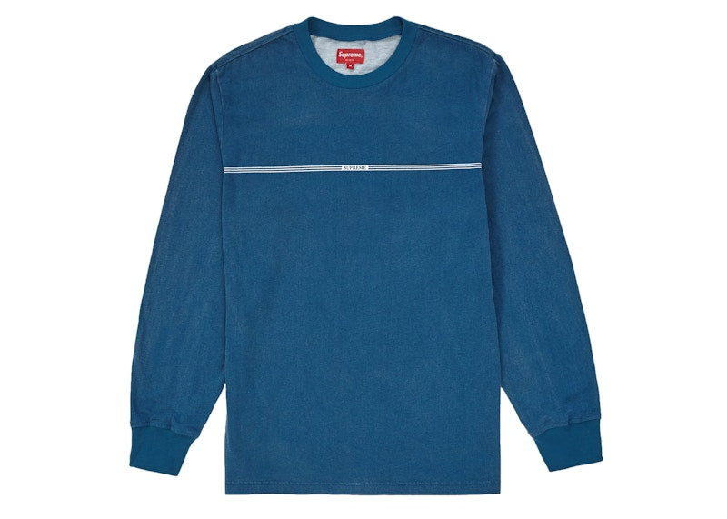Supreme Printed Stripe L/S Top Blue