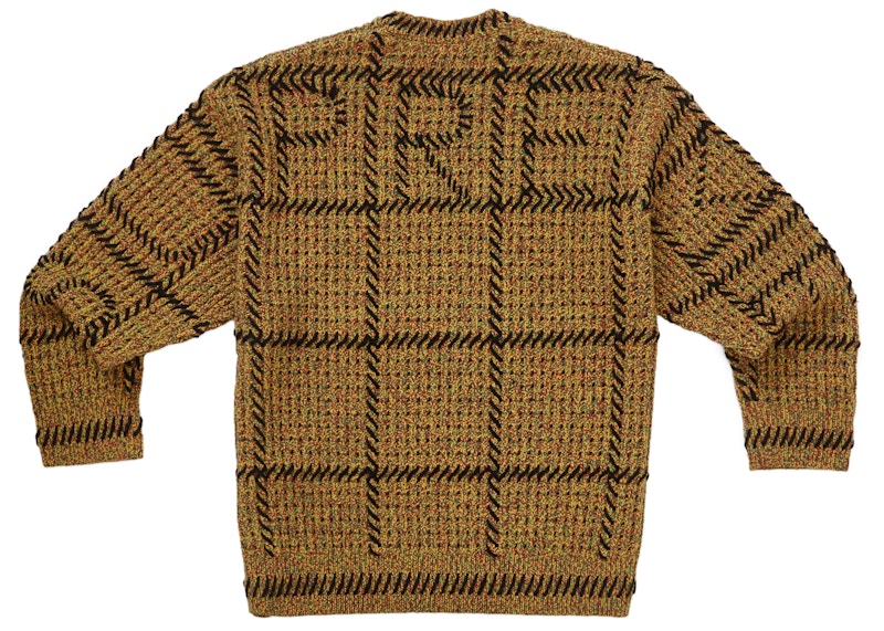 Supreme Quilt Stitch Sweater Yellow