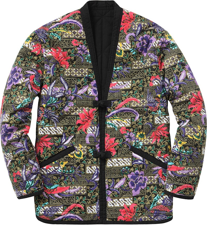 Supreme Quilted Paradise Reversible Jacket Black