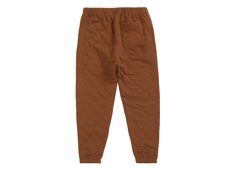 Supreme Quilted Sweatpant Brown