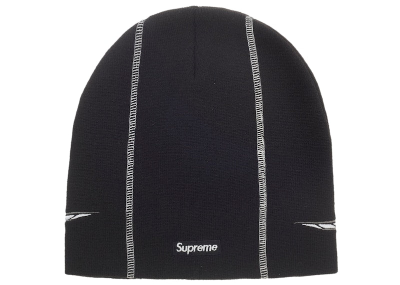 Supreme Racing Panel Beanie Black