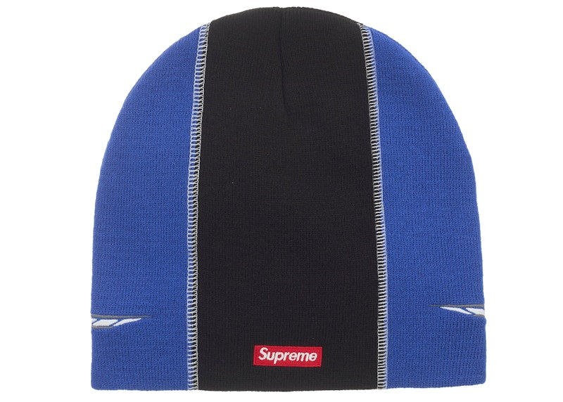 Supreme Racing Panel Beanie Blue