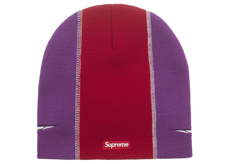 Supreme Racing Panel Beanie Purple