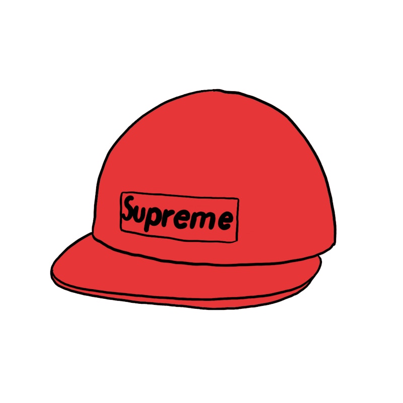 Supreme Raffia Camp Cap Red