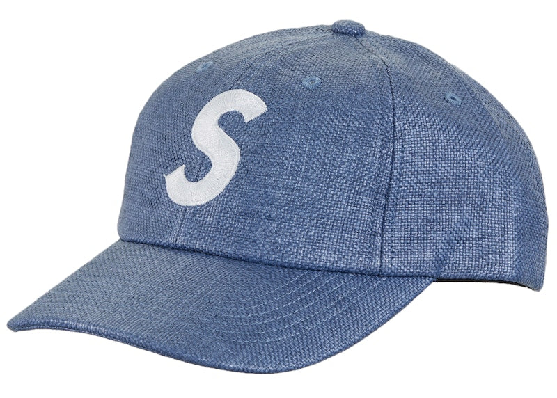 Supreme Raffia S Logo 6-Panel Navy
