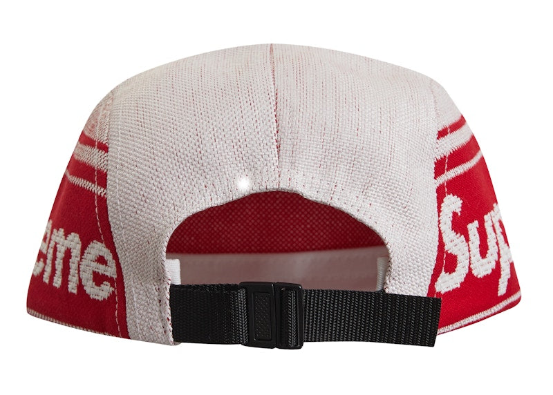 Supreme Raffia Woven Logo Camp Cap White