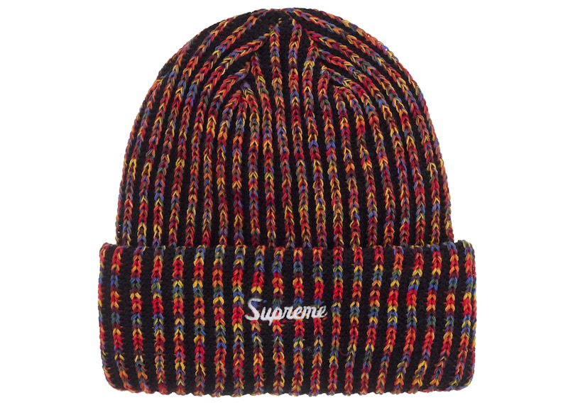 Supreme Rainbow Loose Gauge Beanie (FW25) Black
