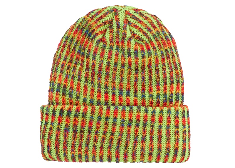Supreme Rainbow Loose Gauge Beanie (FW25) Neon Yellow
