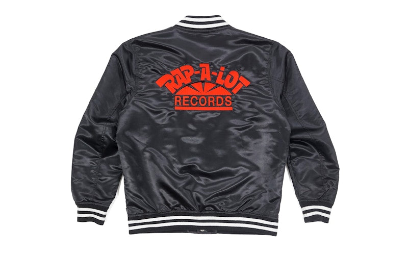 Supreme Rap A Lot Records Satin Club Jacket Black