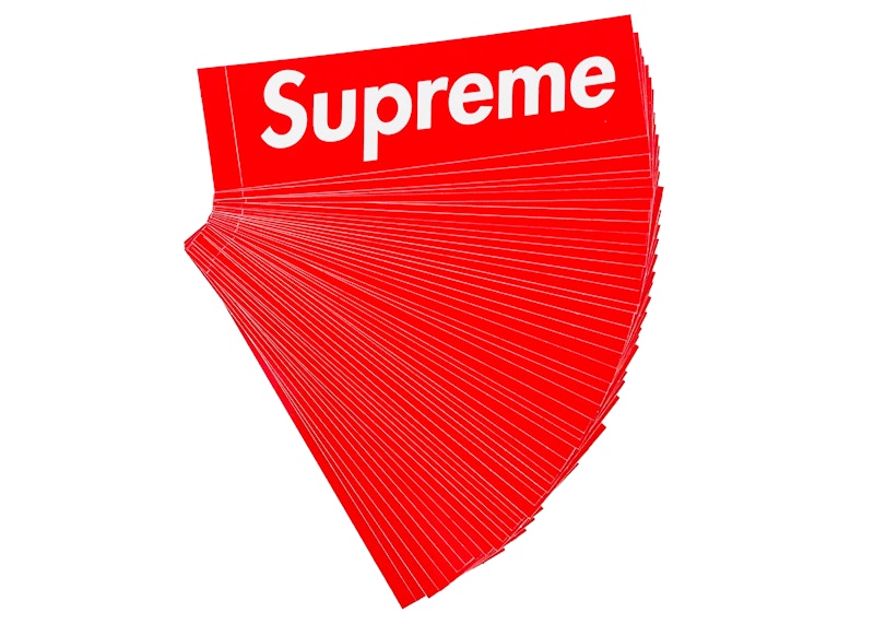 Supreme Red Box Logo 50x Sticker Lot