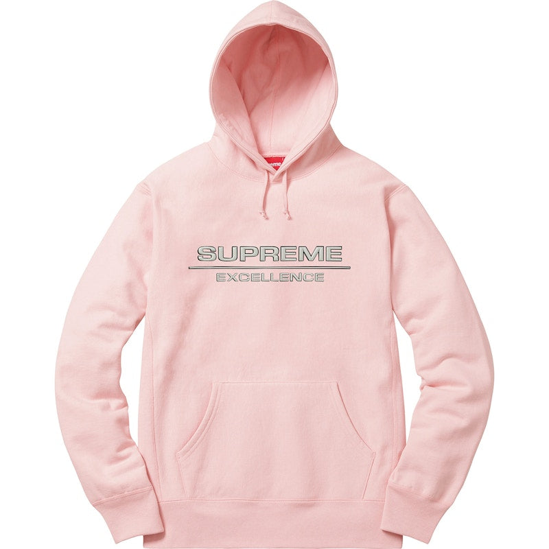 Supreme Reflective Excellence Hooded Sweatshirt Pale Pink