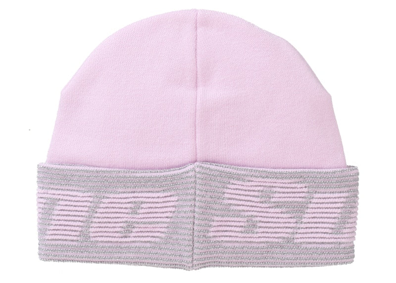 Supreme Reflective Jacquard Beanie Light Pink