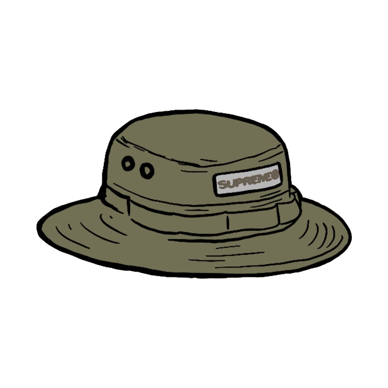 Supreme Reflective Patch Boonie Olive