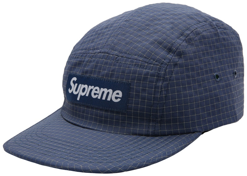 Supreme Reflective Ripstop Camp Cap Light Navy