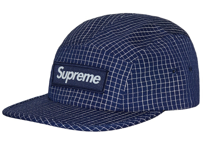 Supreme Reflective Ripstop Camp Cap (SS24) Navy