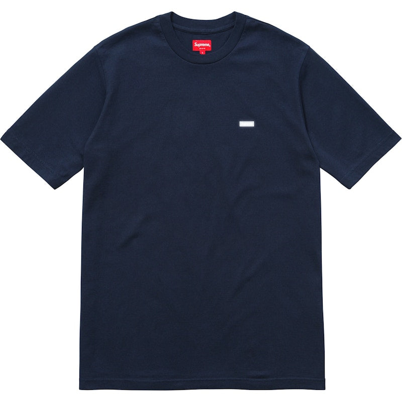Supreme Reflective Small Box Tee Navy