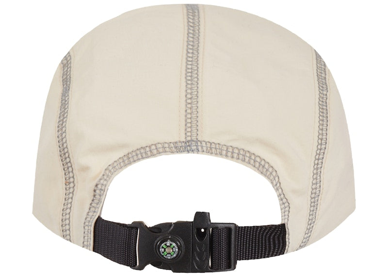 Supreme Reflective Stitch Camp Cap Natural