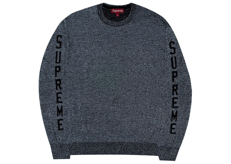 Supreme Reflective Sweater Black