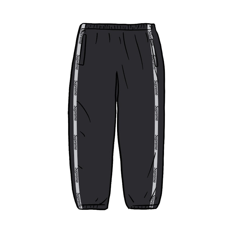 Supreme Reflective Zip Track Pant Black