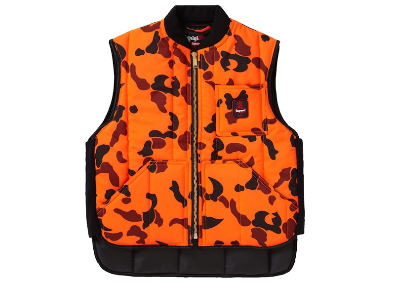 Supreme RefrigiWear Insulated Iron-Tuff Vest Orange Camo
