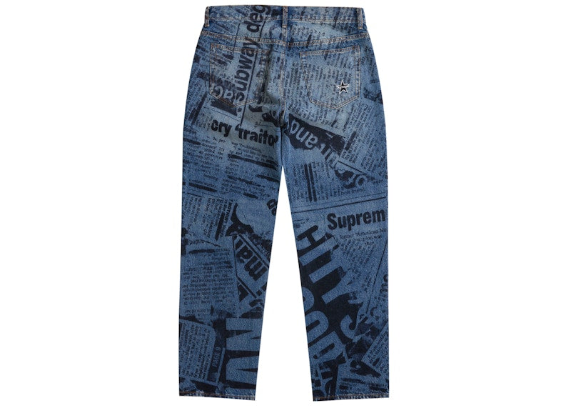 Supreme Regular Jean (SS25) Newspaper