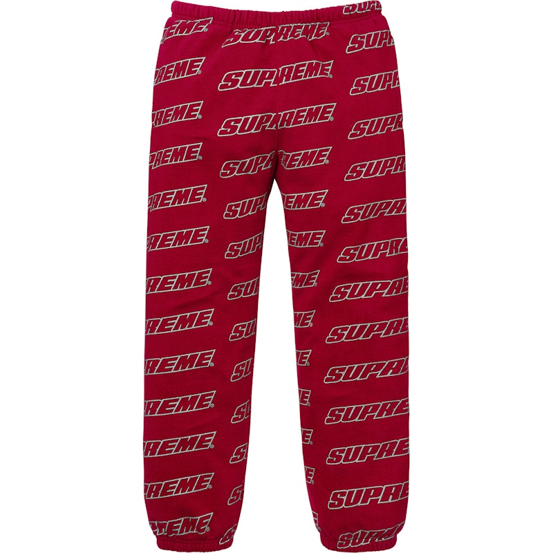 Supreme Repeat Sweatpant Cardinal