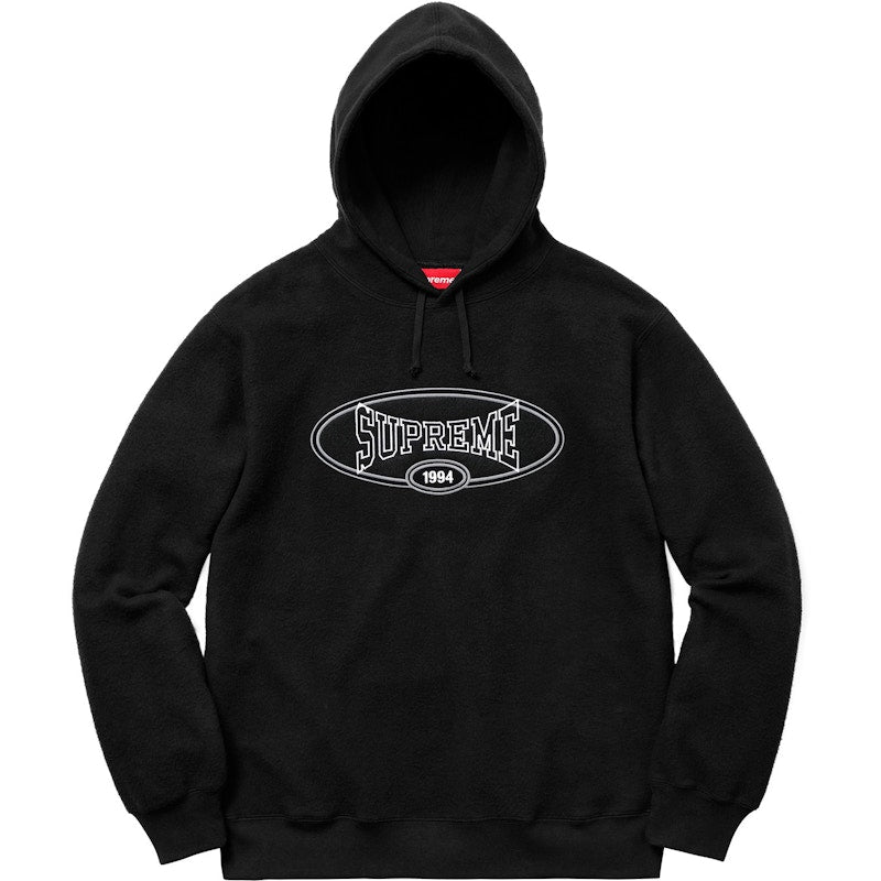 Supreme Reverse Fleece Hooded Sweatshirt (SS18) Black