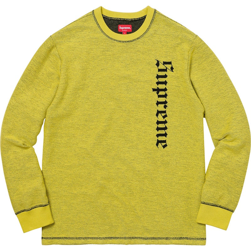 Supreme Reverse Terry L/S Top Bright Green