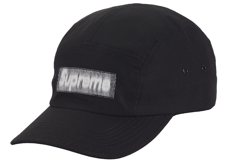 Supreme Reversed Label Camp Cap Black