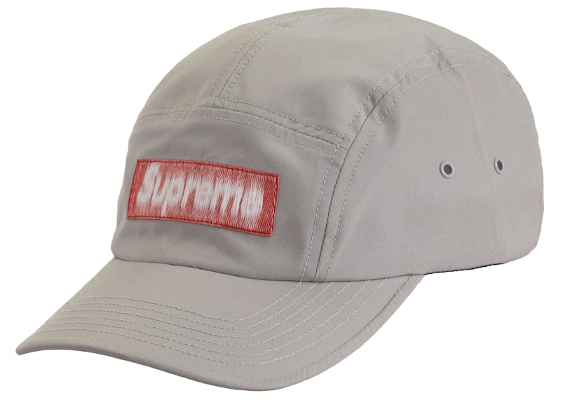 Supreme Reversed Label Camp Cap Grey