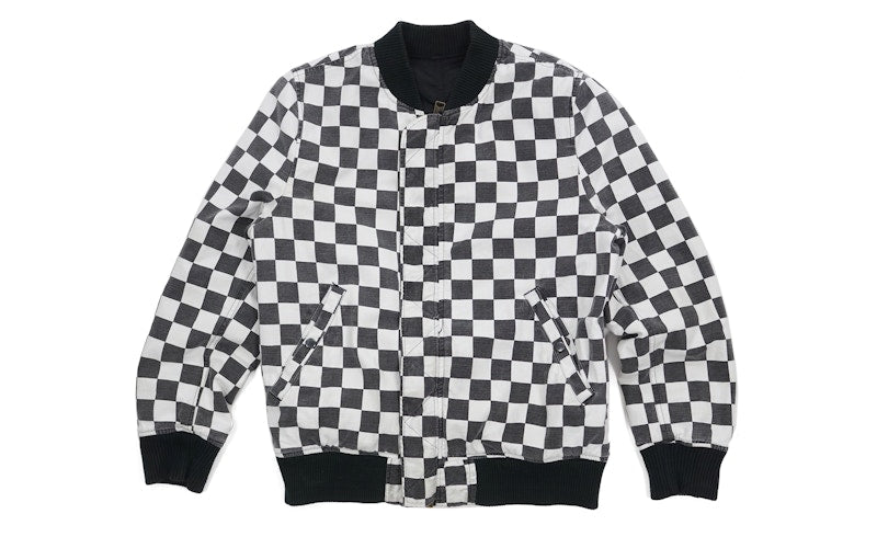 Supreme Reversible Checkered Ma-1 Bomber Black
