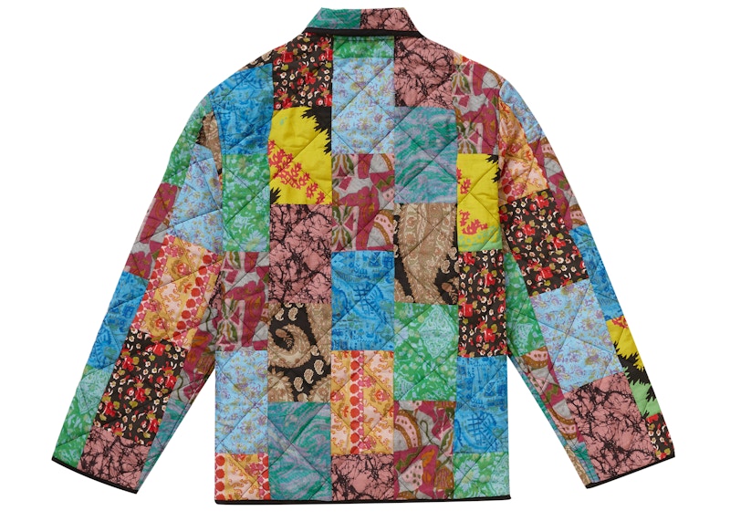 Supreme Reversible Patchwork Quilted Jacket Multicolor
