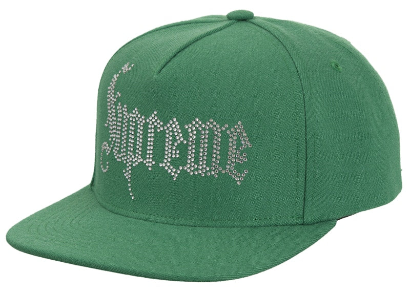 Supreme Rhinestone 5-Panel Green