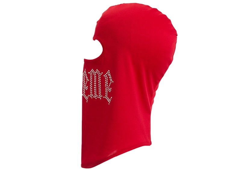 Supreme Rhinestone Balaclava Red