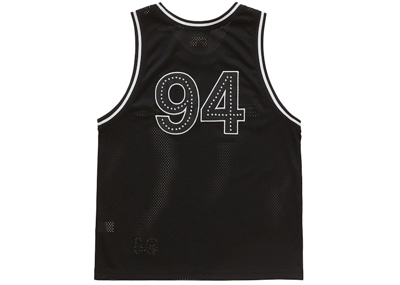 Supreme Rhinestone Basketball Jersey Black