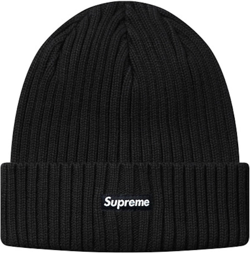 Supreme Ribbed Beanie Black