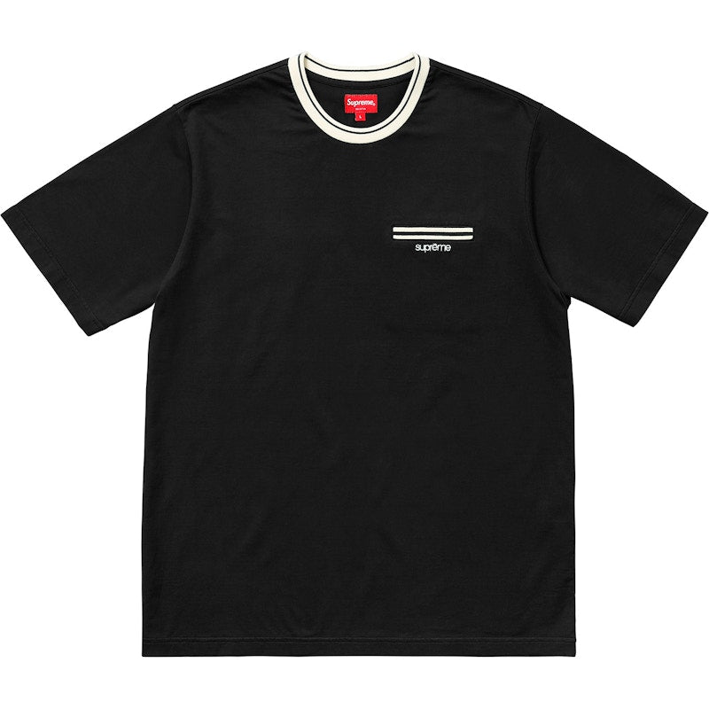 Supreme Ribbed Pocket Tee Black