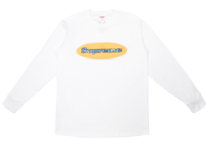 Supreme Ripple LS Tee White