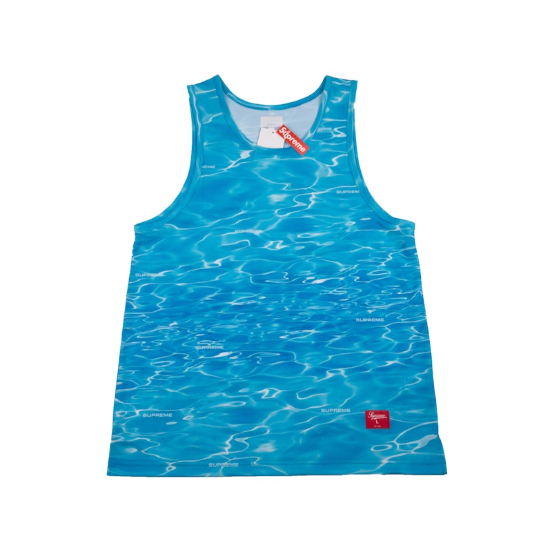 Supreme Ripple Tank Top Blue